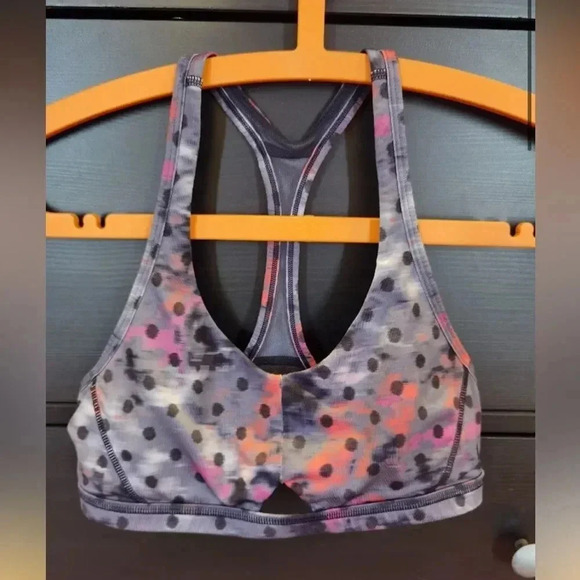 LULULEMON INTRINSIC SPORTS BRA IN WINDY BLOOM REGAL PLUM SIZE 6 - Picture 2 of 10